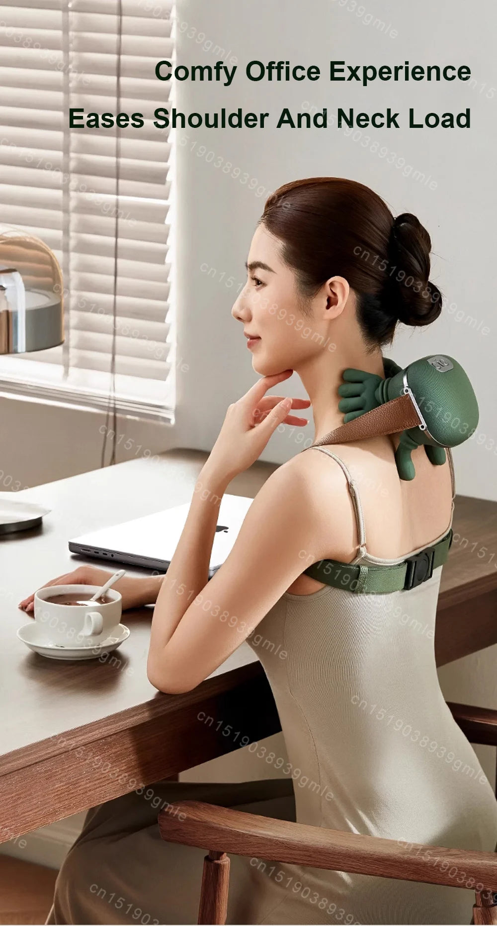 Neck Shoulder Massager Electric Kneading Massager Heated Back Massagers Muscles Massage Pillow Neck Waist Leg Body PulseForm