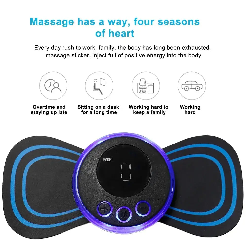 Smart Neck Massager - 19-Level TENS Pulse Therapy for Cervical Pain Relief PulseForm