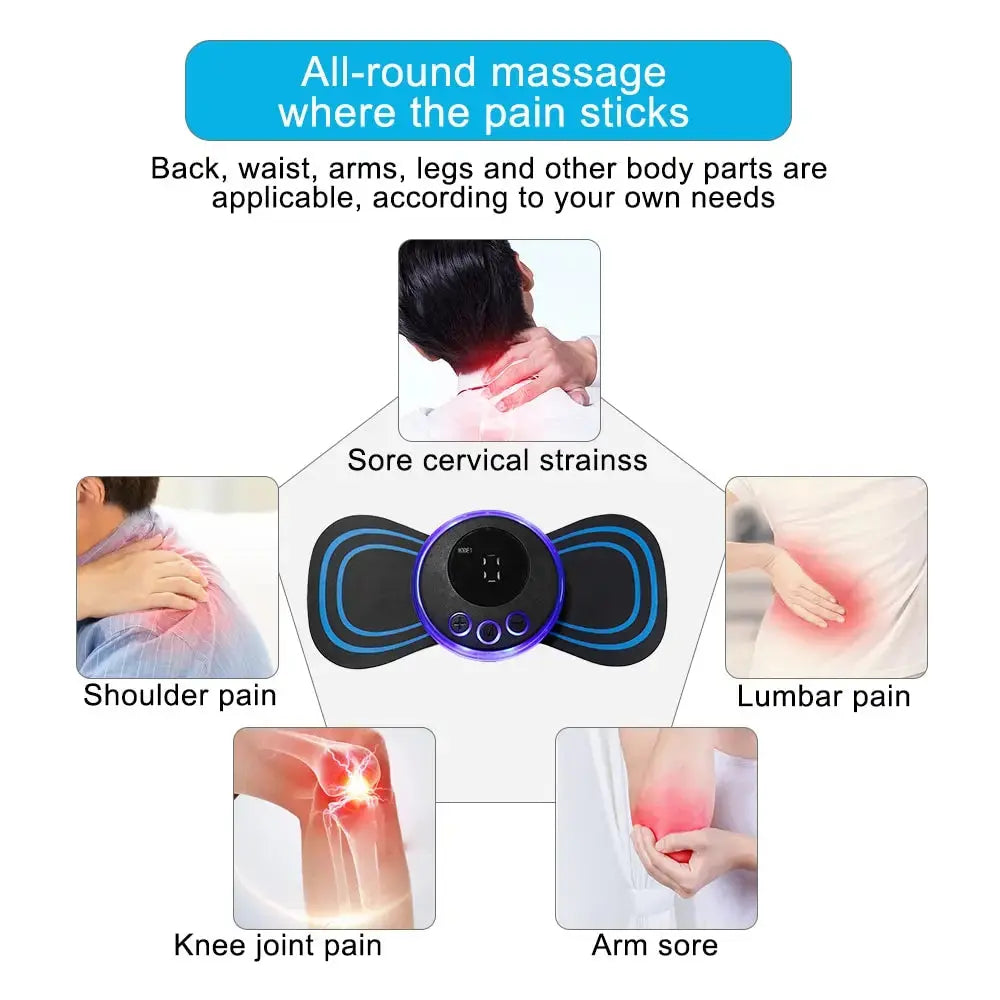 Smart Neck Massager - 19-Level TENS Pulse Therapy for Cervical Pain Relief PulseForm