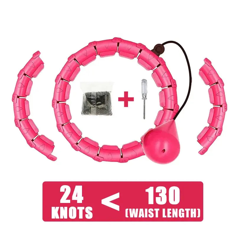Smart Weighted Hula Hoop - 2-in-1 Adjustable Fitness Circle PulseForm
