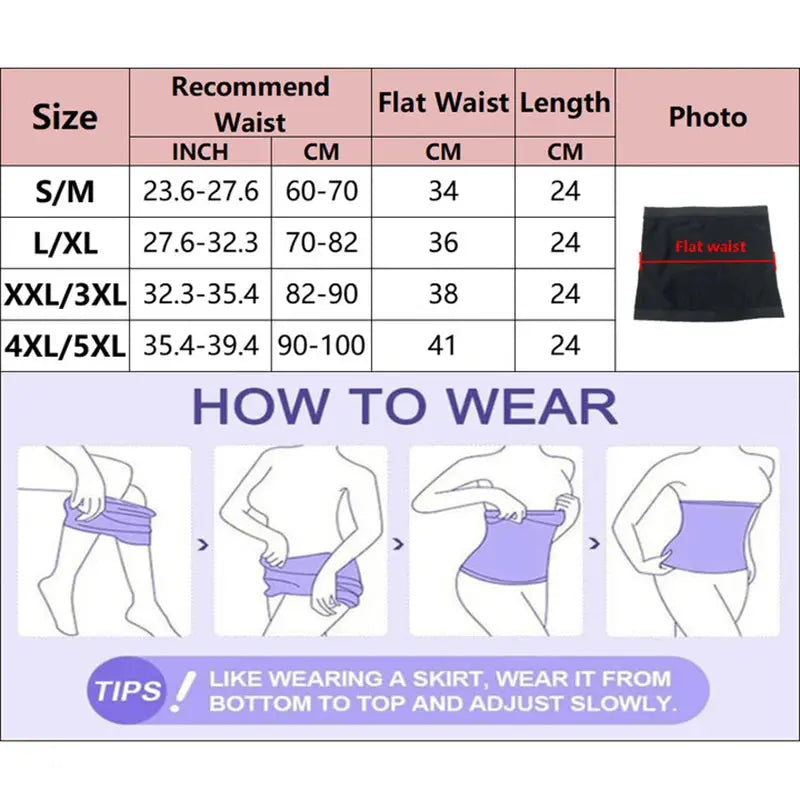 Women Waist Trainer Burst Sweat Corset Sauna Suit Slimming Belt Burning Fat Shaper Weight Loss Waist Training Belly Trimmer PulseForm