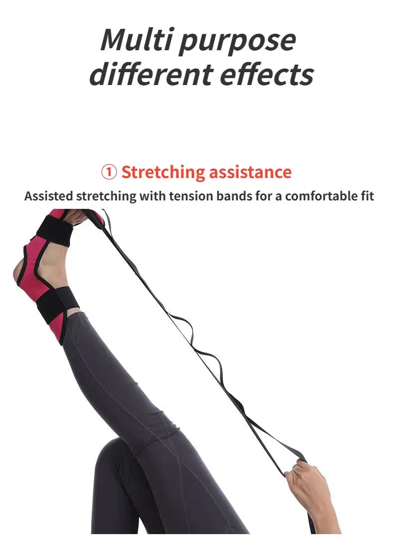 Yoga Leg Stretching Band  Flexibility Stretching Band  Rehabilitation Fitness Band  Plantar Fasciitis Training Belt Foot Care PulseForm