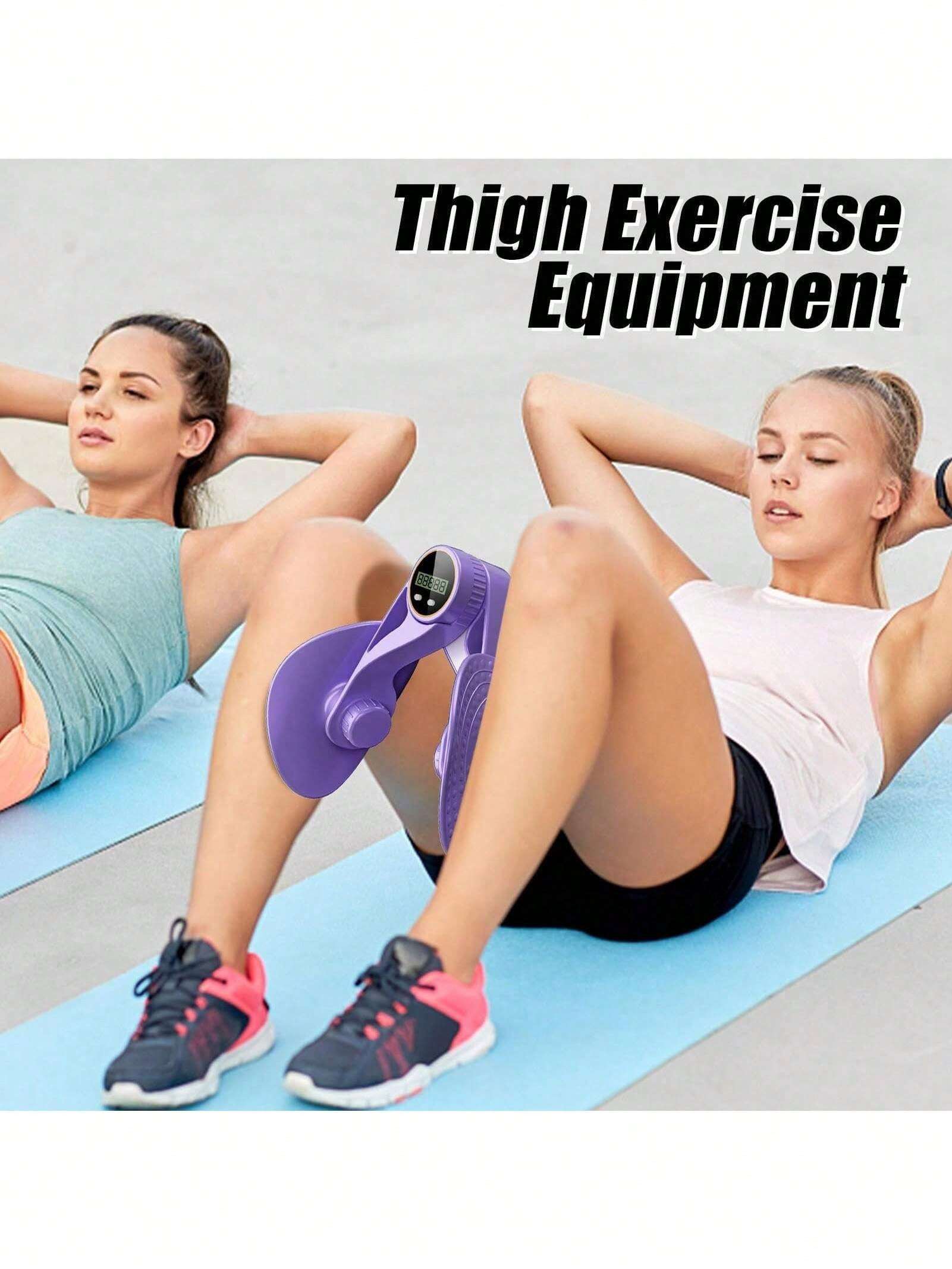 Inner Thigh Exerciser And Pelvic Floor Kegel Trainer With Resistance Bands And LED Counter - 3 Intensity Levels - Home Gym Equipment For Toning And Strengthening PulseForm