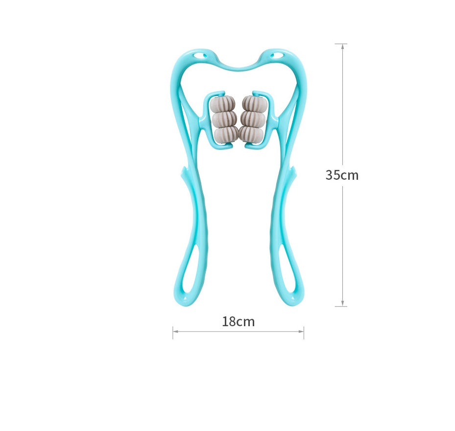 Multifunctional Manual Six-wheel Neck Massager Massage Relieve Roller Massage Tool - PulseForm