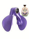 Inner Thigh Exerciser And Pelvic Floor Kegel Trainer With Resistance Bands And LED Counter - 3 Intensity Levels - Home Gym Equipment For Toning And Strengthening PulseForm