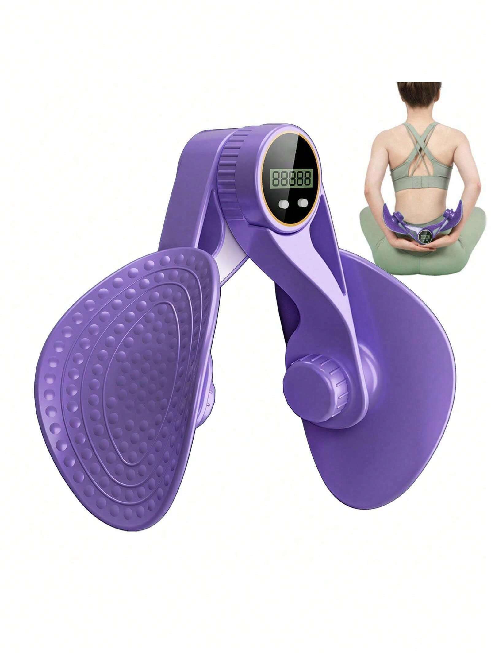 Inner Thigh Exerciser And Pelvic Floor Kegel Trainer With Resistance Bands And LED Counter - 3 Intensity Levels - Home Gym Equipment For Toning And Strengthening PulseForm