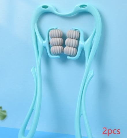 Multifunctional Manual Six-wheel Neck Massager Massage Relieve Roller Massage Tool - PulseForm