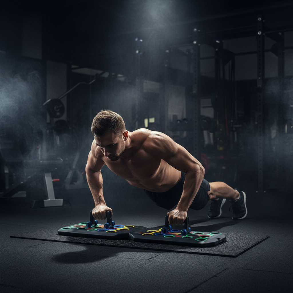 Premium training demonstration - triceps, back, shoulder, chest