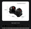 Adjustable Dumbbell Set 15-Gear - Maverick8830